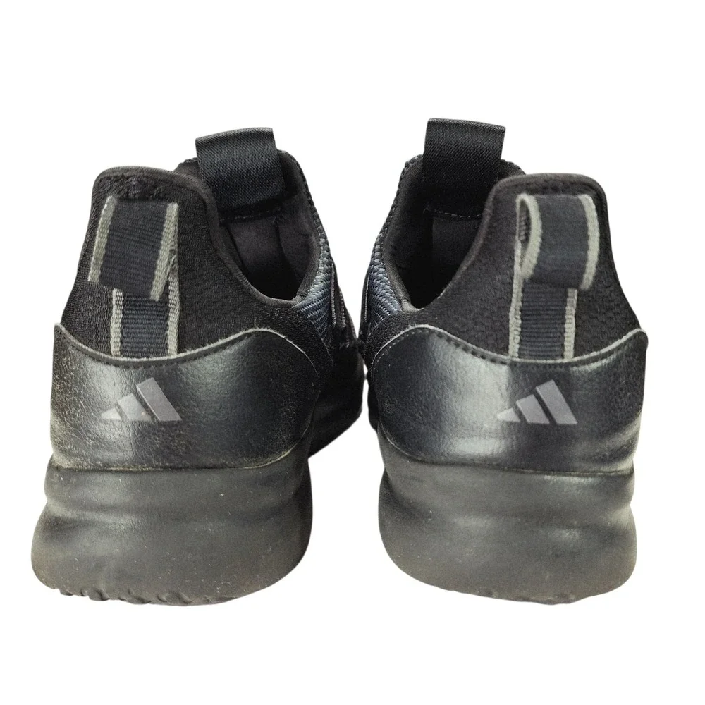 Adidas Lite‎ Racer Adopt Running Shoes sz 7 Men Black Pull On Running Jogging